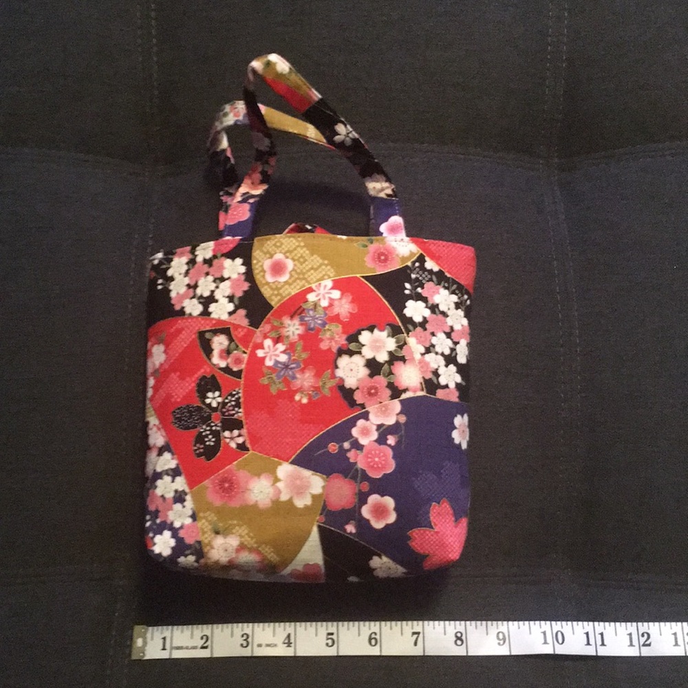 Japanese Kimono Mini Tote (BRAND NEW) - Picture 7 of 9